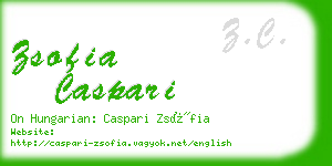 zsofia caspari business card